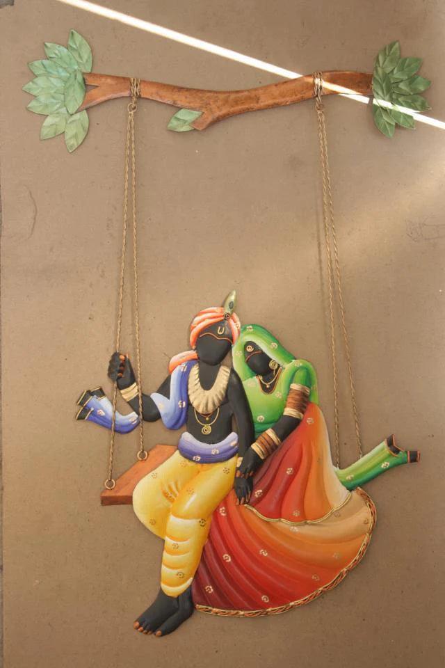 Radha Krishna Jhula Swing Paintings Sculptures More –