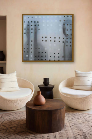 11 Mirror Image (Veiled Identities) by artist Satish Kale displayed in a Contemporary gallery
