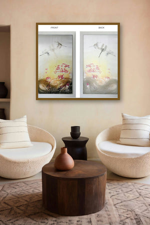 26 Inquietude Iii (Inquietude III) by artist Rama Reddy displayed in a Modern gallery