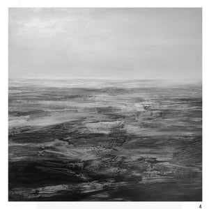 Landscape acrylic ink painting titled '4', 36x36 inches, by artist Manish Sharma on Canvas