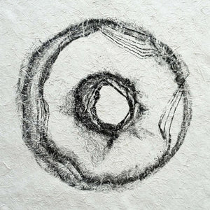 8 Hours 53 Minutes Life Facsimile (The Void**) by Sandeep Kumar, Original Mixed Media Abstract Painting on Canvas, Small Square Wall Art