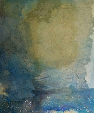 Abstract mixed media painting titled 'Abstract 4', 36x30 inches, by artist Madhuri Kathe on Canvas