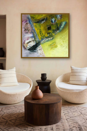 Abstract (Geometric Harmony) by artist Arun K Mishra displayed in a Modern gallery