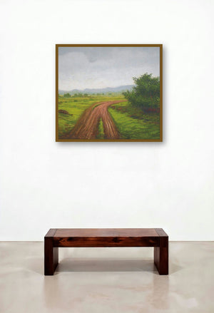 After The Rain by artist Fareed Ahmed displayed in a Elegant Family Room