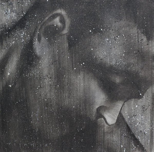 Portrait acrylic painting titled 'Arjuna', 36x36 inches, by artist Vijay Shelar on Canvas