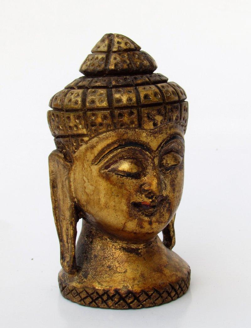Religious handicraft titled 'BUDDHA', 3x2x2 inches, by artist ICA on wood
