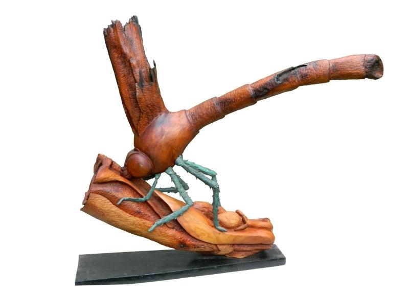 Animals sculpture titled 'Beautiful', 52x40x12 inches, by artist Rakesh Sadhak on Wood, Bronze