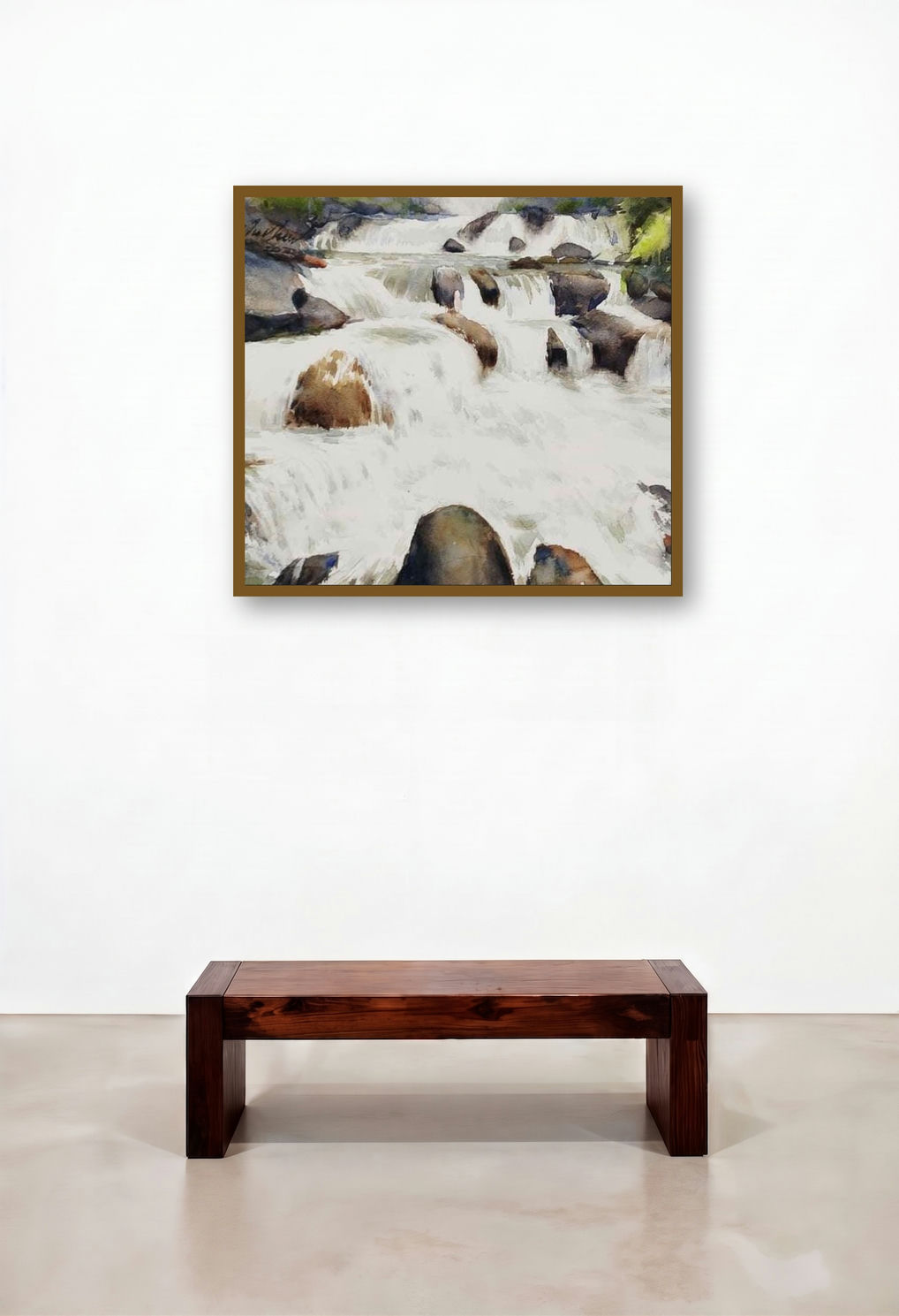 Beauty (Nature's Flow) by artist Vijay Jadhav displayed in a Urban Loft Lounge