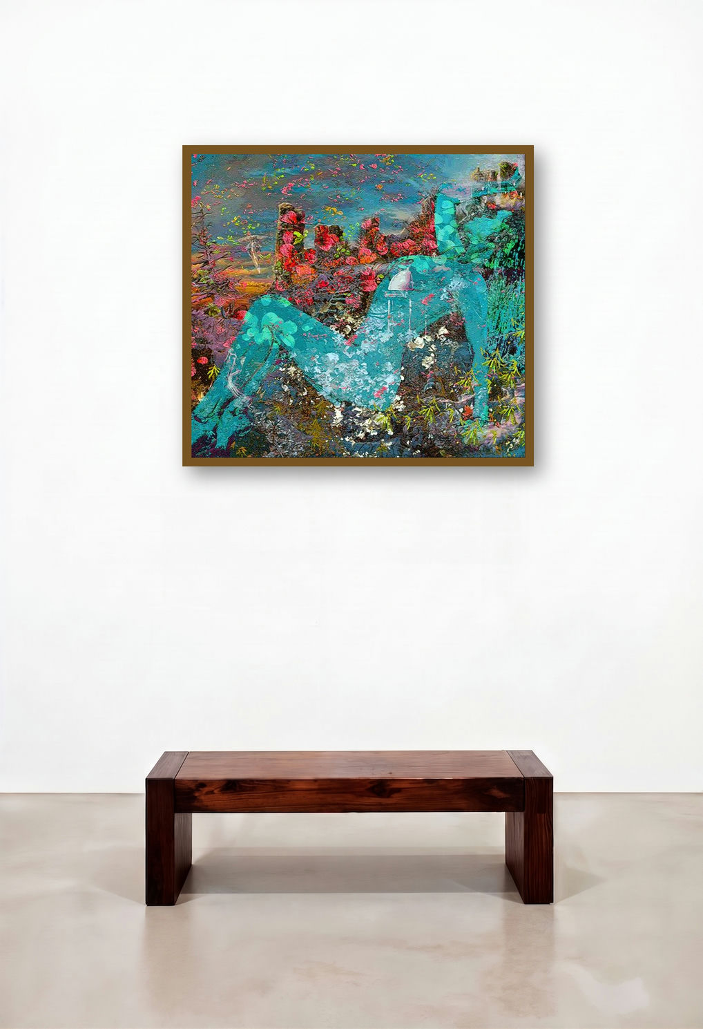 Beauty (Dreamscape) by artist Anil Kumar displayed in a Scandinavian Living Room