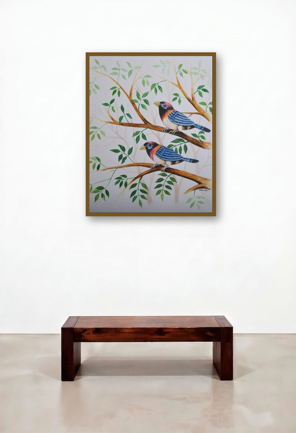 Birds 227 (Birds on Branch)