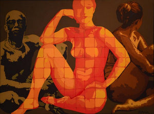 Figurative acrylic painting titled 'Bold And Beautiful', 36x48 inches, by artist Sonaly Gandhi on Canvas