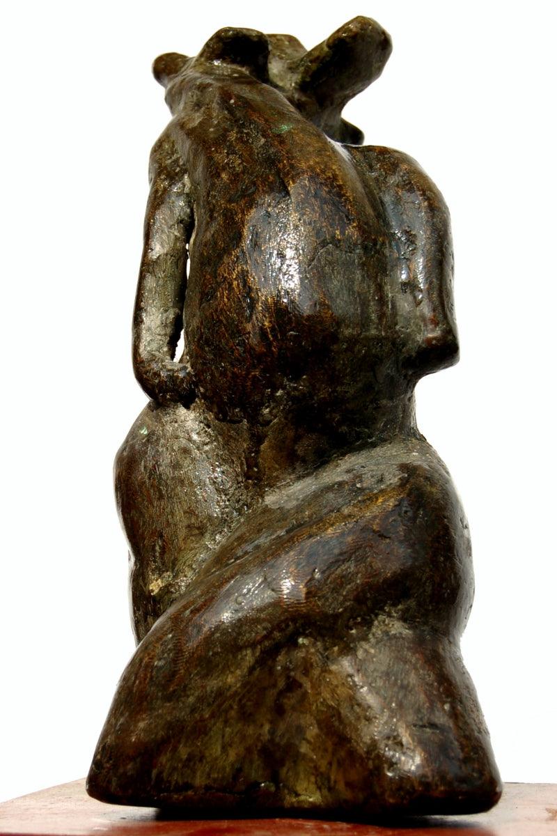 Abstract sculpture titled 'Bronze', 12x14x10 inches, by artist GOPAL PRASAD MANDAL on bronze