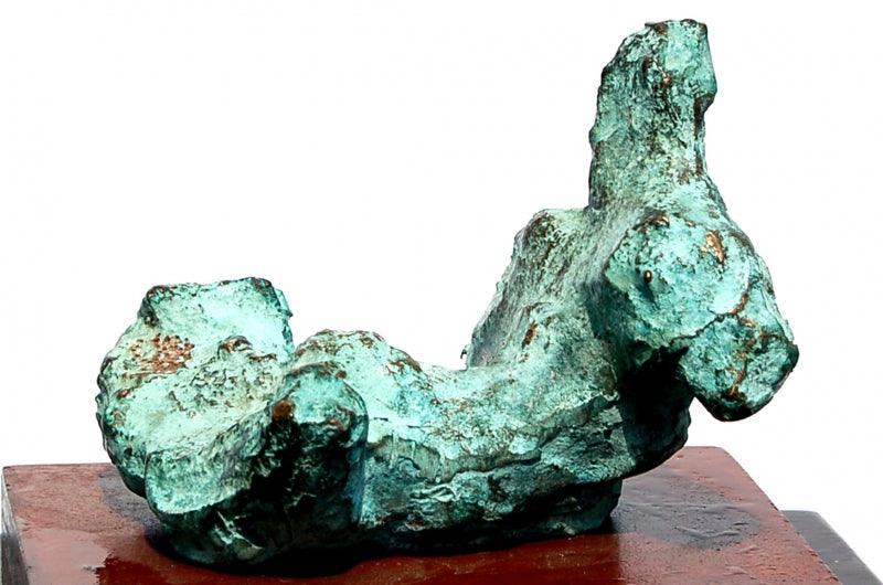Abstract sculpture titled 'Bronze', 12x14x10 inches, by artist GOPAL PRASAD MANDAL on bronze