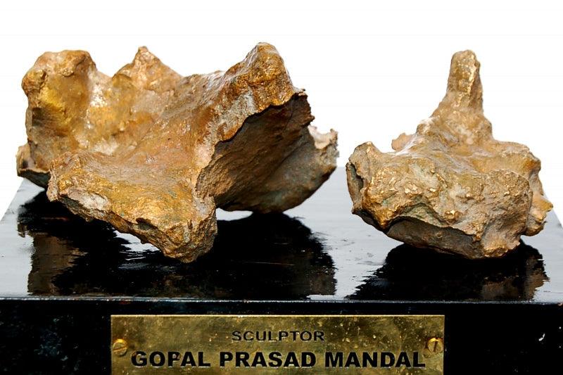 Abstract sculpture titled 'Bronze', 12x14x10 inches, by artist GOPAL PRASAD MANDAL on bronze