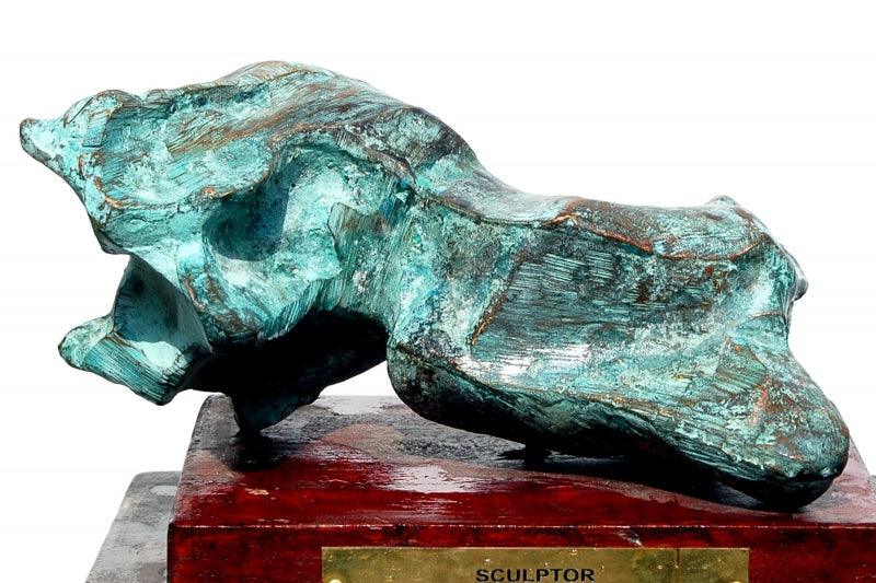 Abstract sculpture titled 'Bronze', 12x14x10 inches, by artist GOPAL PRASAD MANDAL on bronze