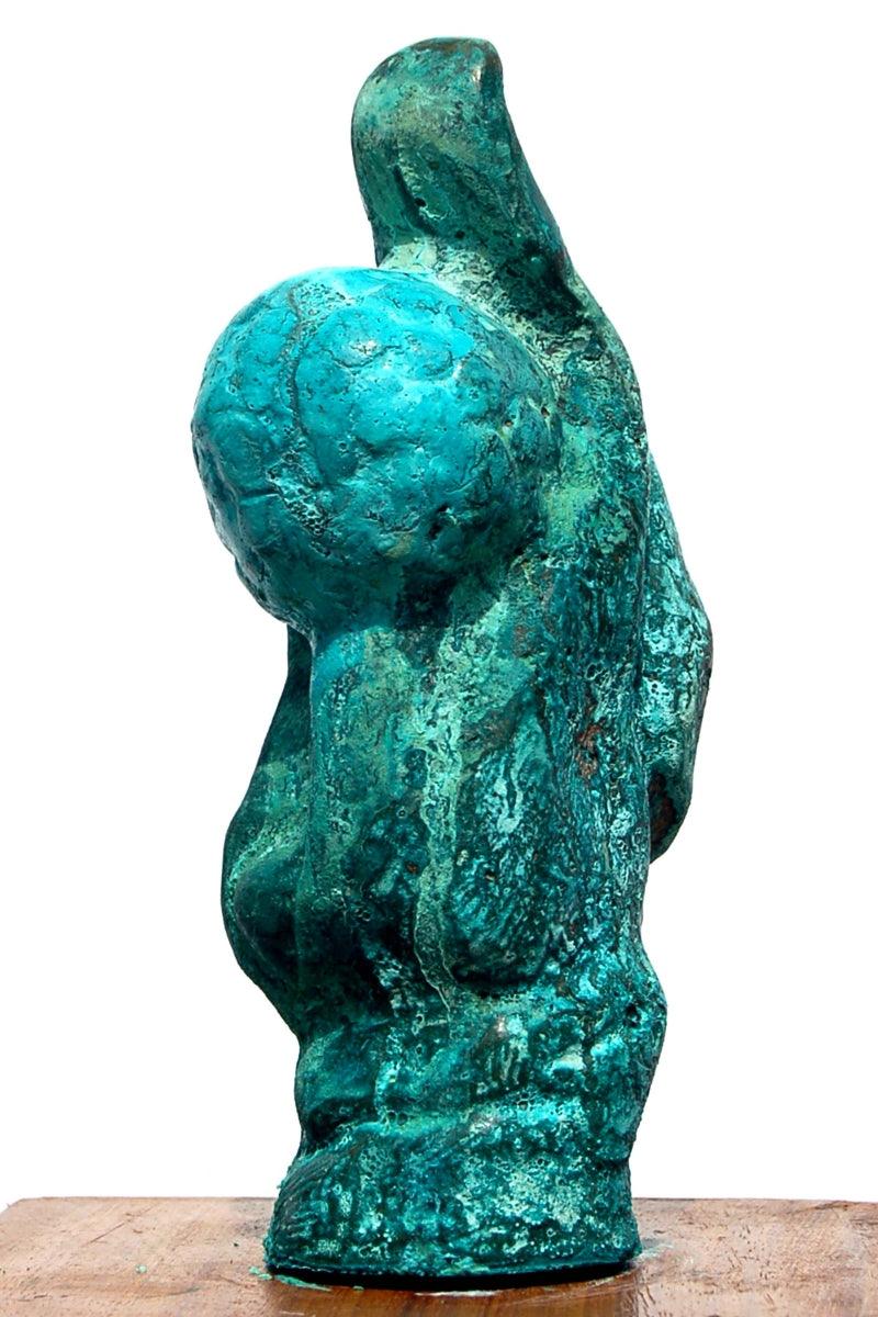 Abstract sculpture titled 'Bronze', 12x14x10 inches, by artist GOPAL PRASAD MANDAL on bronze