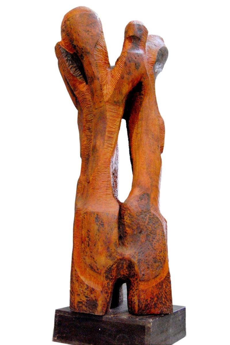Abstract sculpture titled 'Bronze', 12x14x10 inches, by artist GOPAL PRASAD MANDAL on bronze