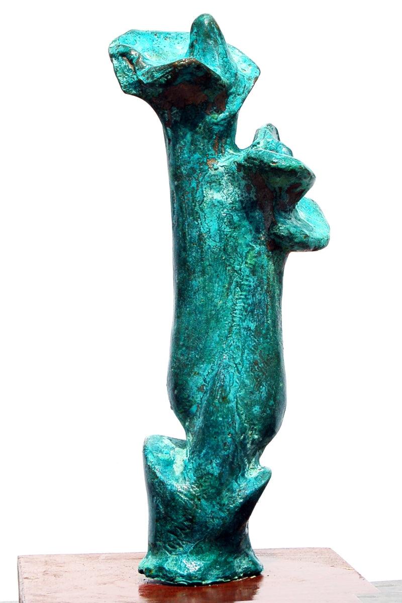 Abstract sculpture titled 'Bronze', 12x14x10 inches, by artist GOPAL PRASAD MANDAL on bronze