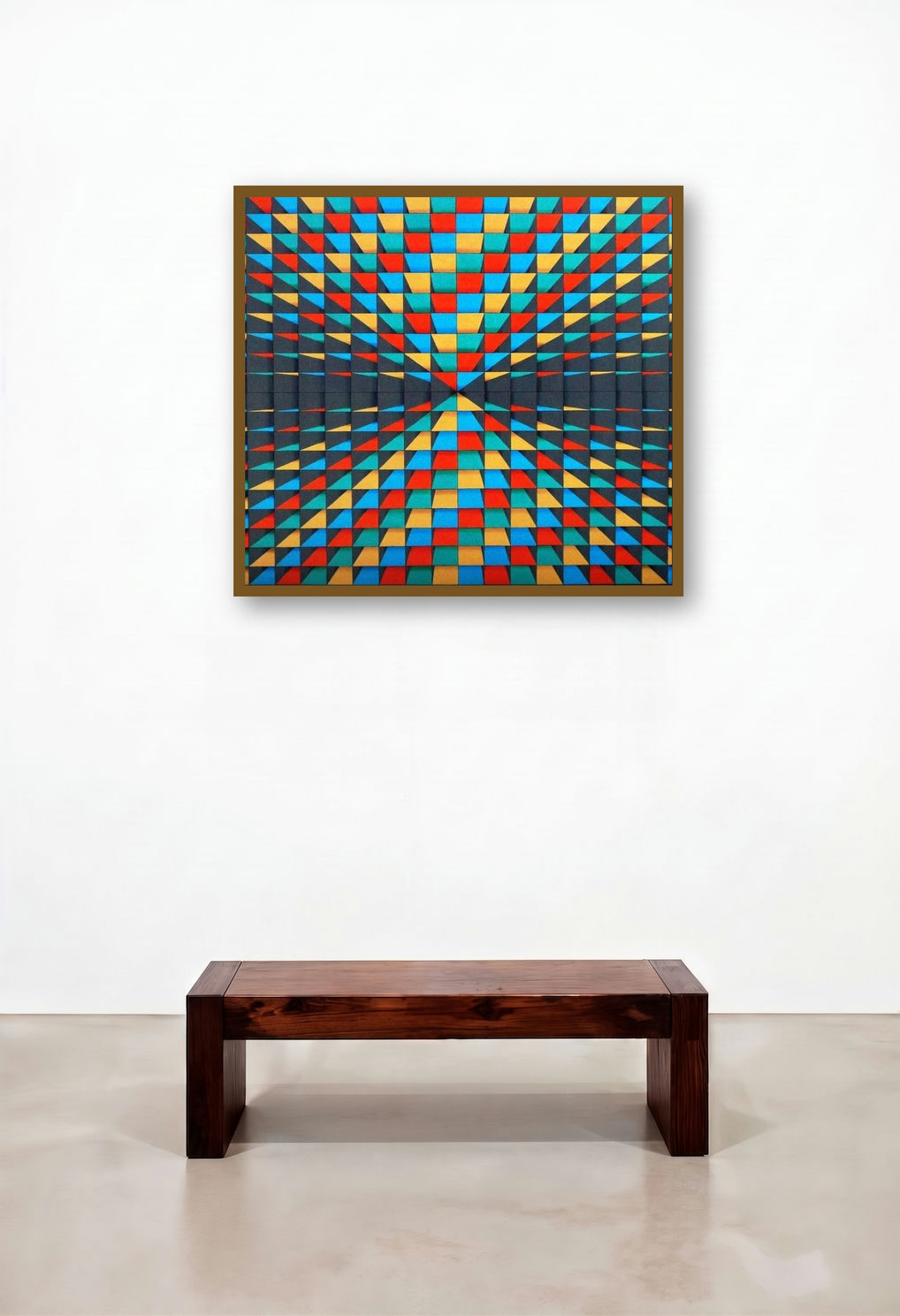 Celebration (Depth Perception) by artist Samba Biswas displayed in a Modern Penthouse