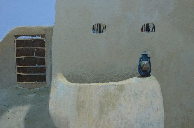 Landscape acrylic painting titled 'Childhood Memories', 48x72 inches, by artist Sandeep Ghule on Canvas