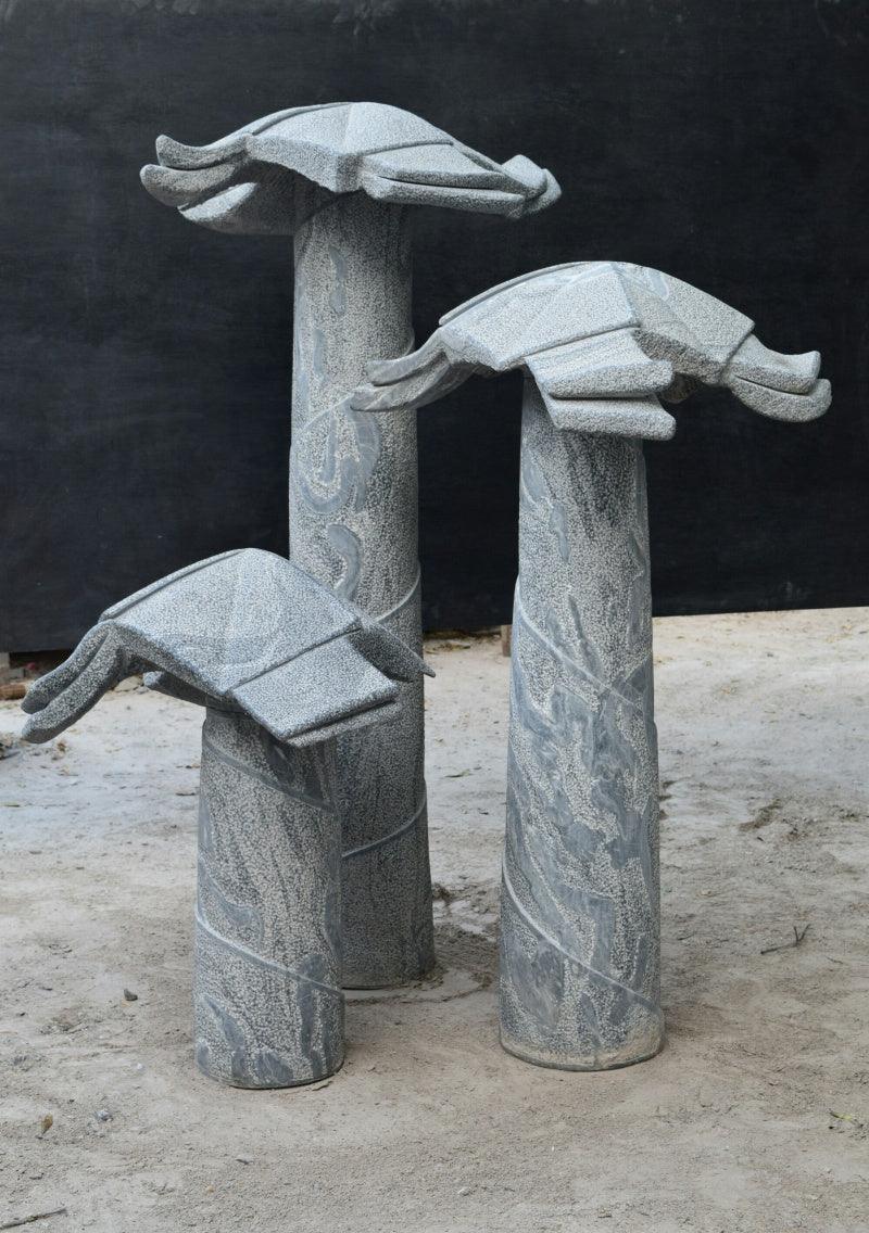 Lifestyle sculpture titled 'Childhood Memory', 56x47x43 inches, by artist Pankaj Gahlot on Marble