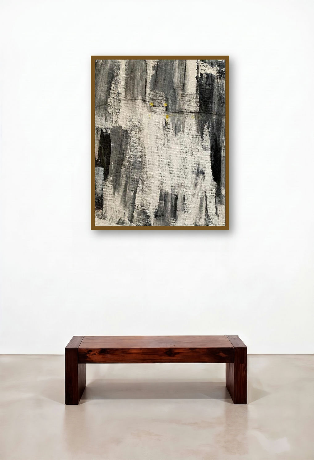 Cityscape Abstract (Cityscape Shadows) by artist Amit Pithadia displayed in a Scandinavian Study