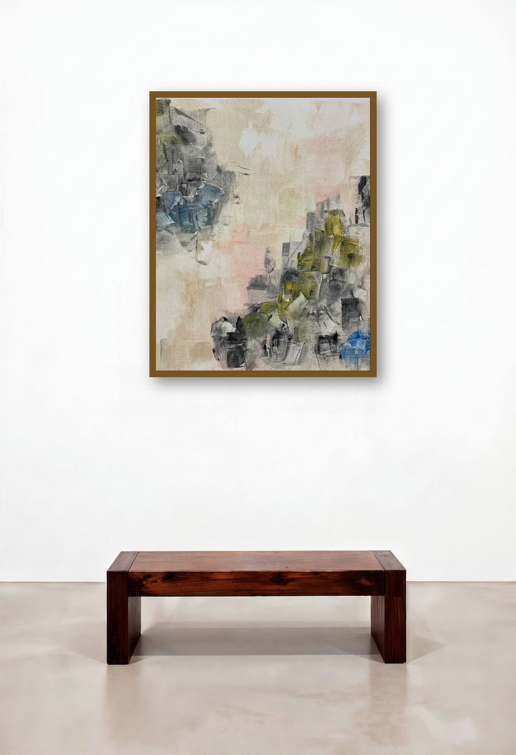 Cityscape (City of Dreams) by artist Amit Pithadia displayed in a Classic Hotel Suite