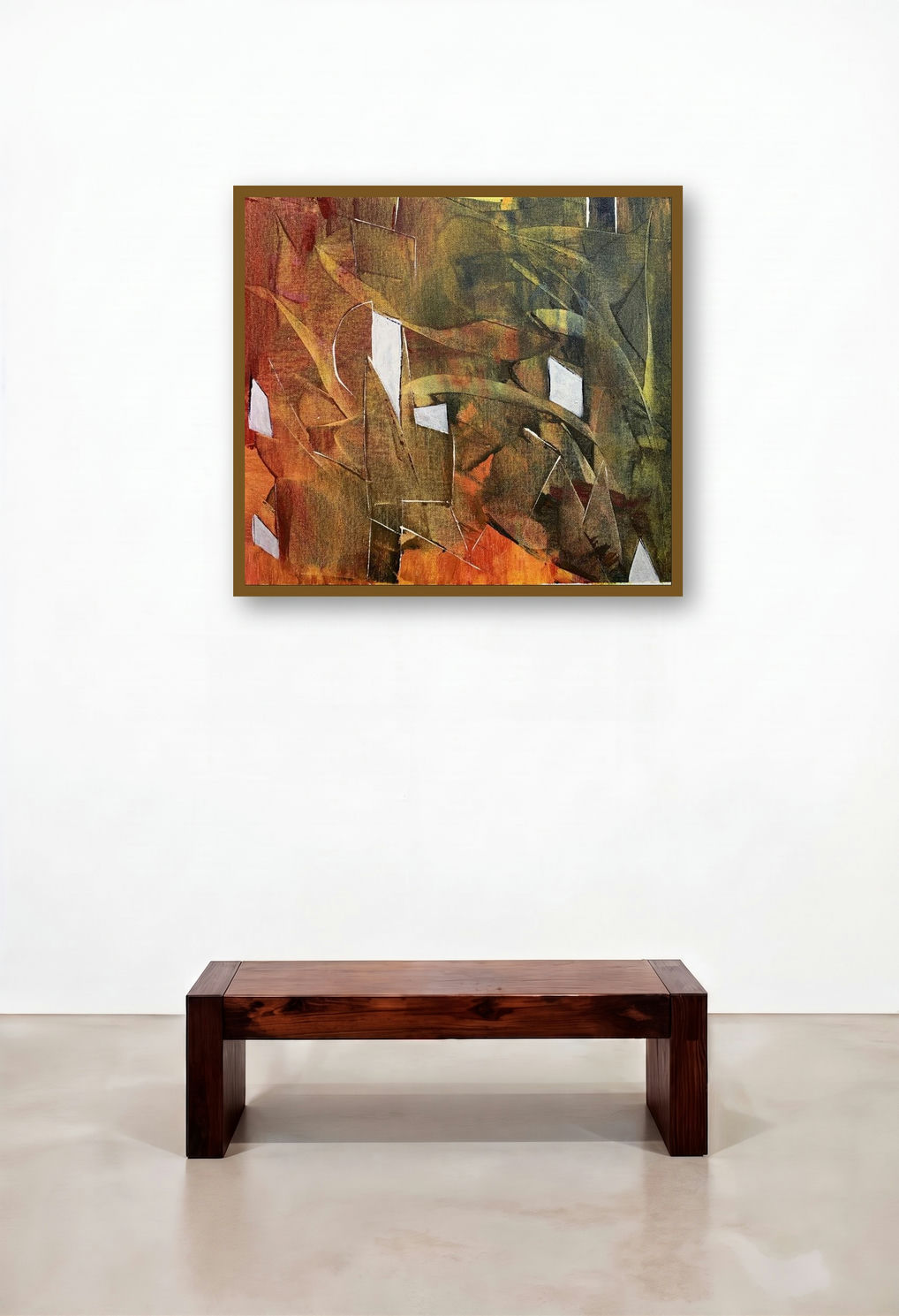Cityscape (Urban Labyrinth) by artist Amit Pithadia displayed in a Eclectic Foyer