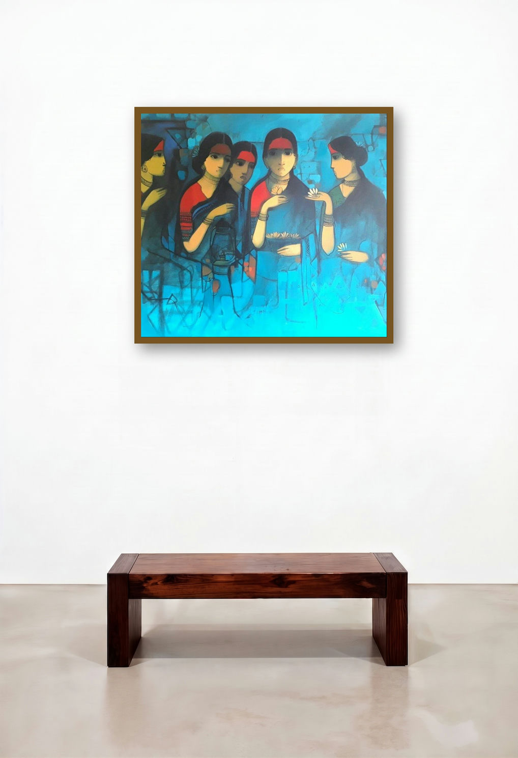 Conversation (Five Women in Blue)