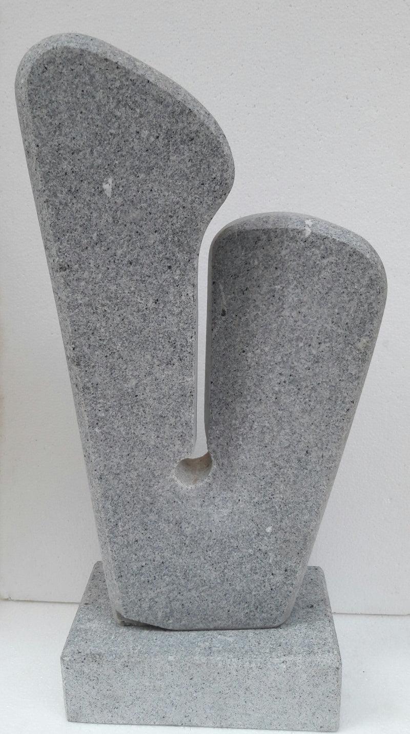 Figurative sculpture titled 'Couple', 18x12x8 inches, by artist Nema Ram on Granite