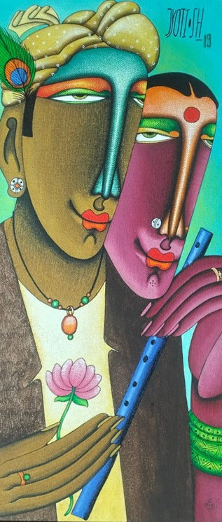 'Desire 6 (Contrasting Perspectives)' Painting by artist Jyoti Hatarki