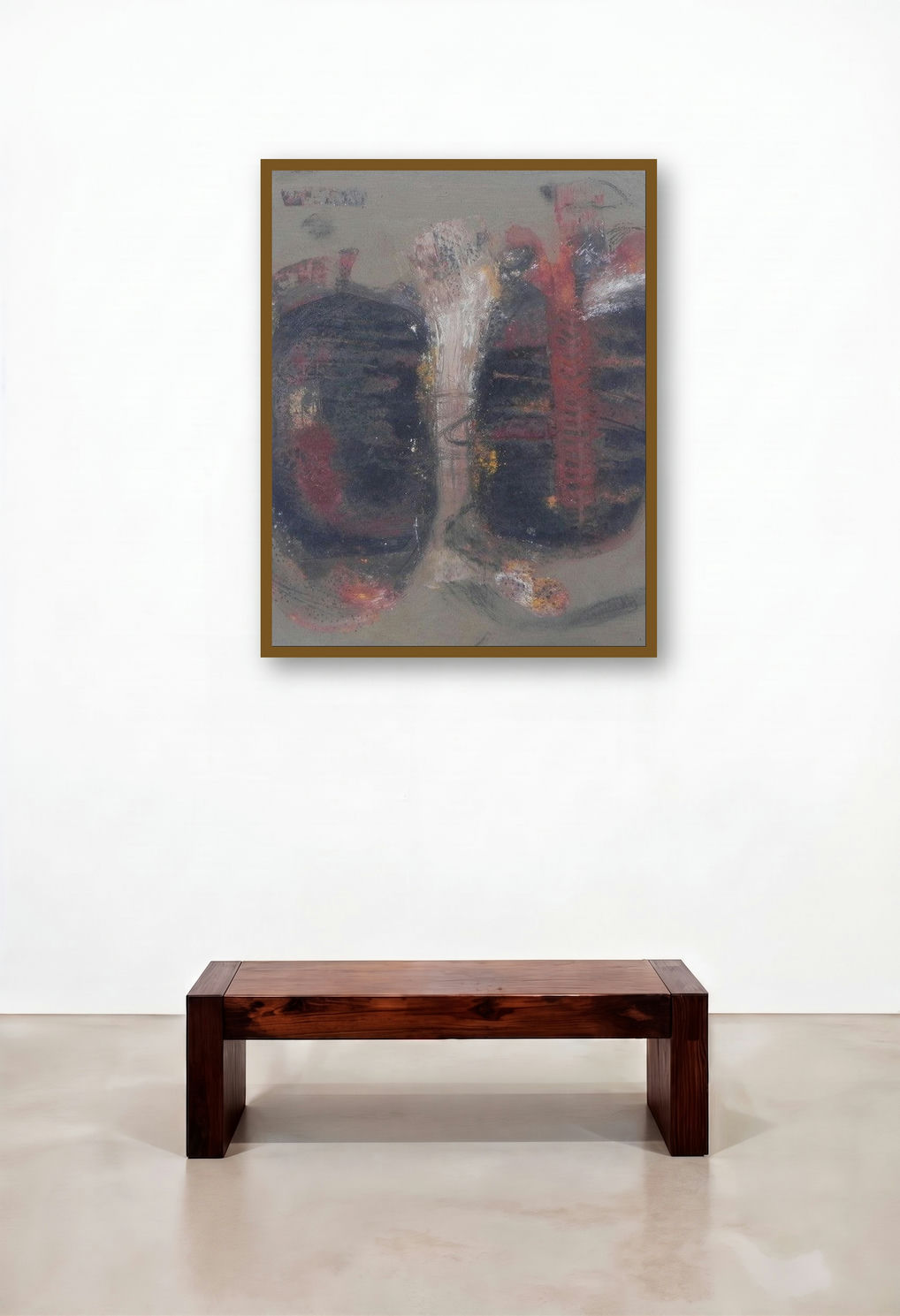 Destination (Abstract Forms) by artist Kartick Dinda displayed in a Traditional Dining Room