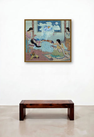 Dream by artist Rina Roy displayed in a Luxury Reception Area