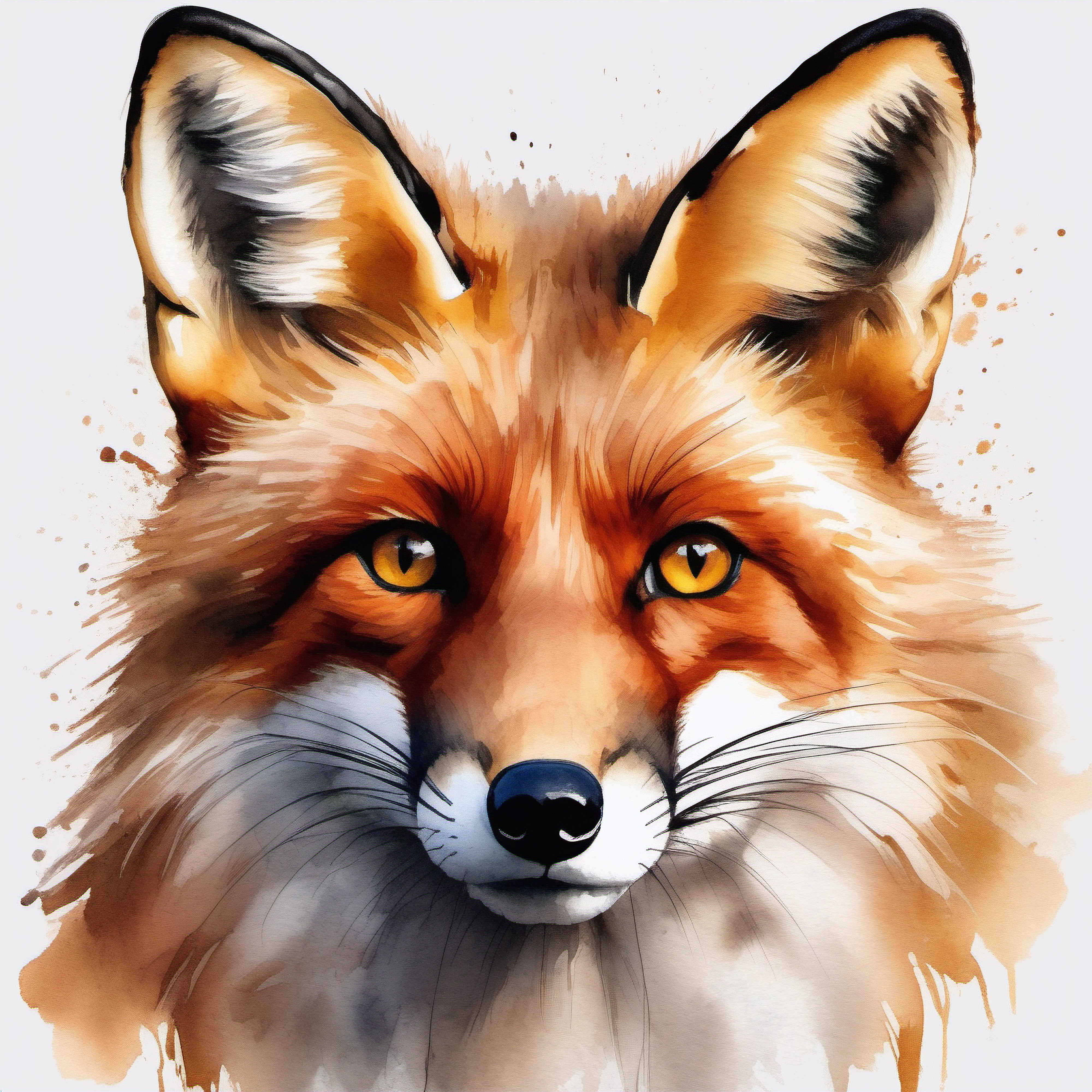 Fox by artist Abir Dasgupta on Canvas