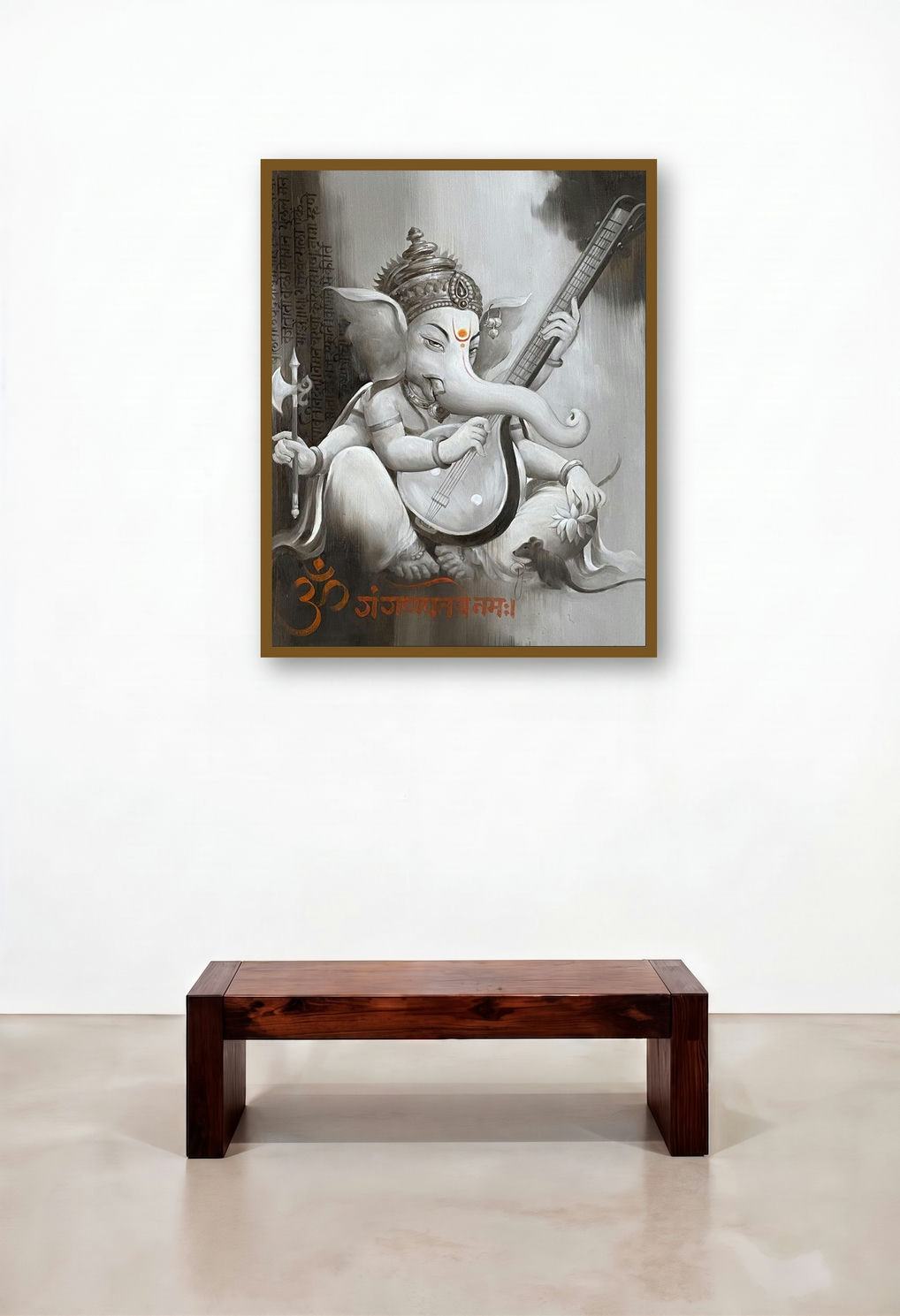 Gajanana (Ganesha displayed in a Classic Hotel Lobby