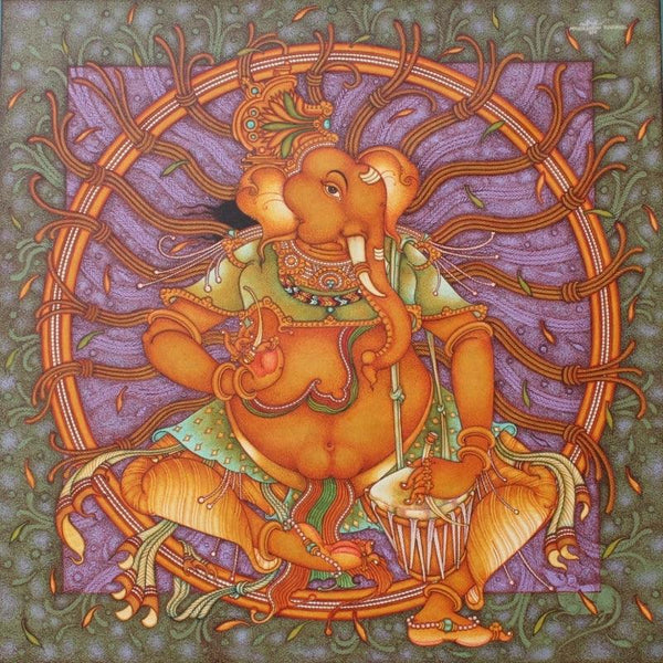 Ganesha 6 Painting by Manikandan Punnakkal | ArtZolo.com