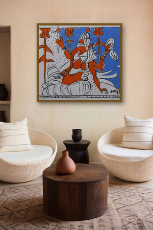 Ganesha (Ganesha's Grace) by artist K G Subramanyan displayed in a Designer gallery