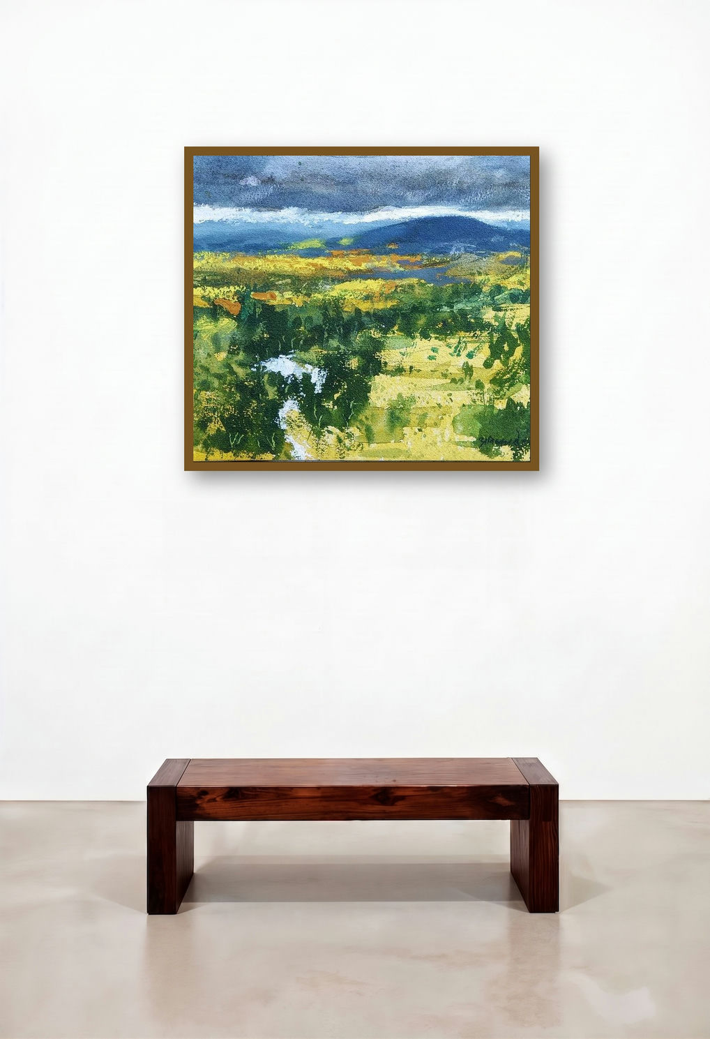 Gold And Silver (Gathering Storm) by artist Avishkar Vispute displayed in a Eclectic Home Office
