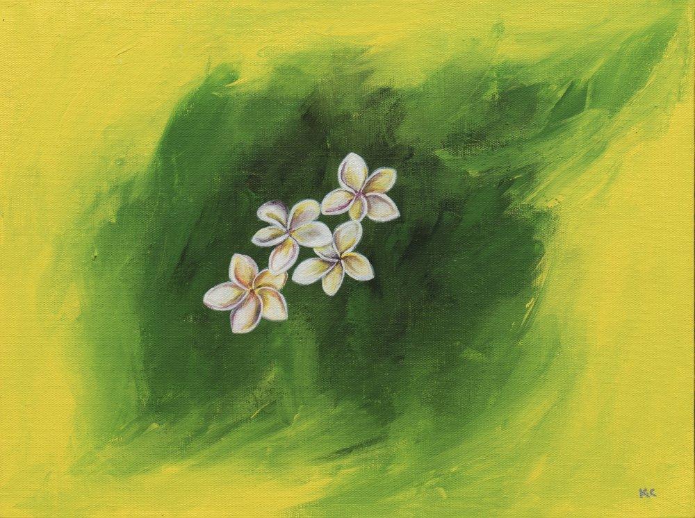 Nature acrylic artcontent titled 'Good Morning', 16x12 inches, by artist Ketna on Canvas Board