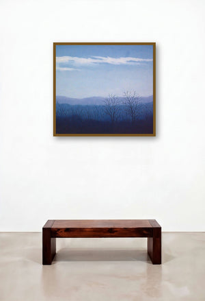 Good Morning (Serene Dawn) by artist Fareed Ahmed displayed in a Traditional Hotel Suite