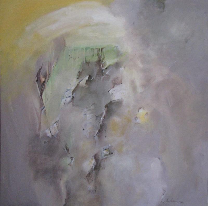 Abstract acrylic painting titled 'Grace', 36x36 inches, by artist Jayshree Savani on Canvas