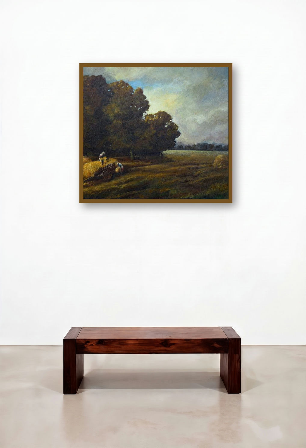 Harvest (Harvest Time) by artist Biju Thomas displayed in a Scandinavian Lounge