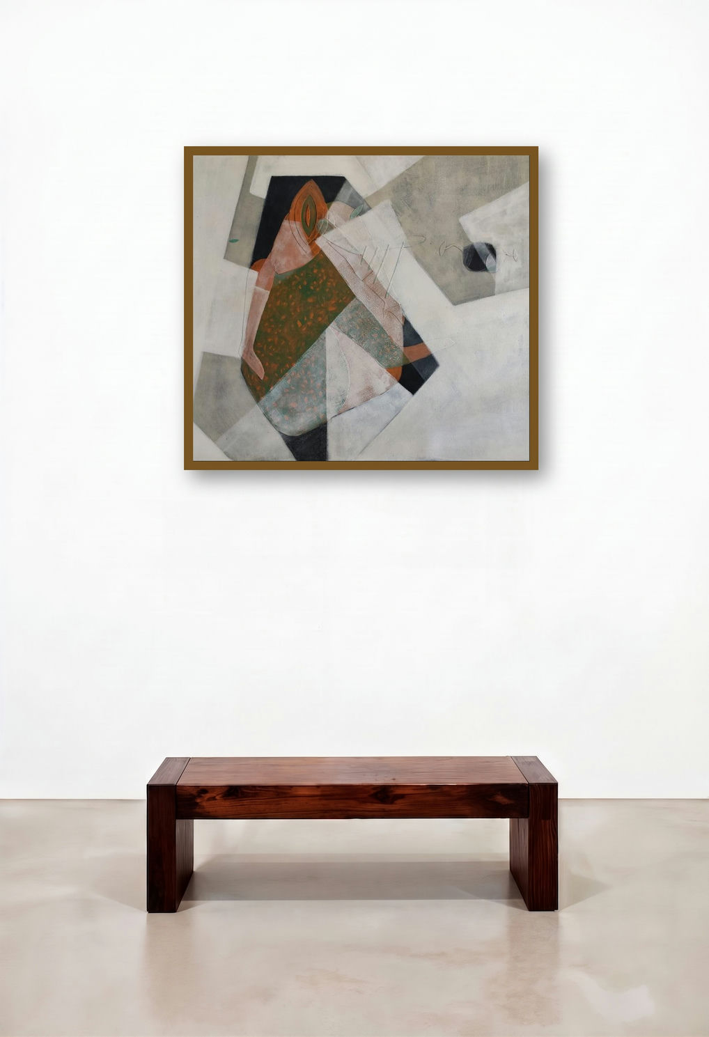 Hide And Seek (Fragments of Form) by artist Pratik Risbud displayed in a Coastal Foyer