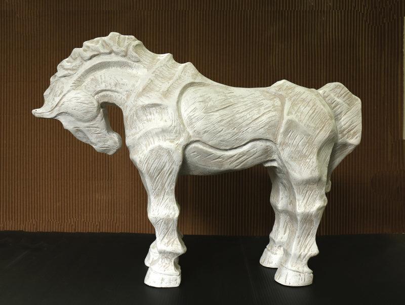 Animals sculpture titled 'Horse 2', 17x12x5 inches, by artist Devidas Dharmadhikari on Fiberglass