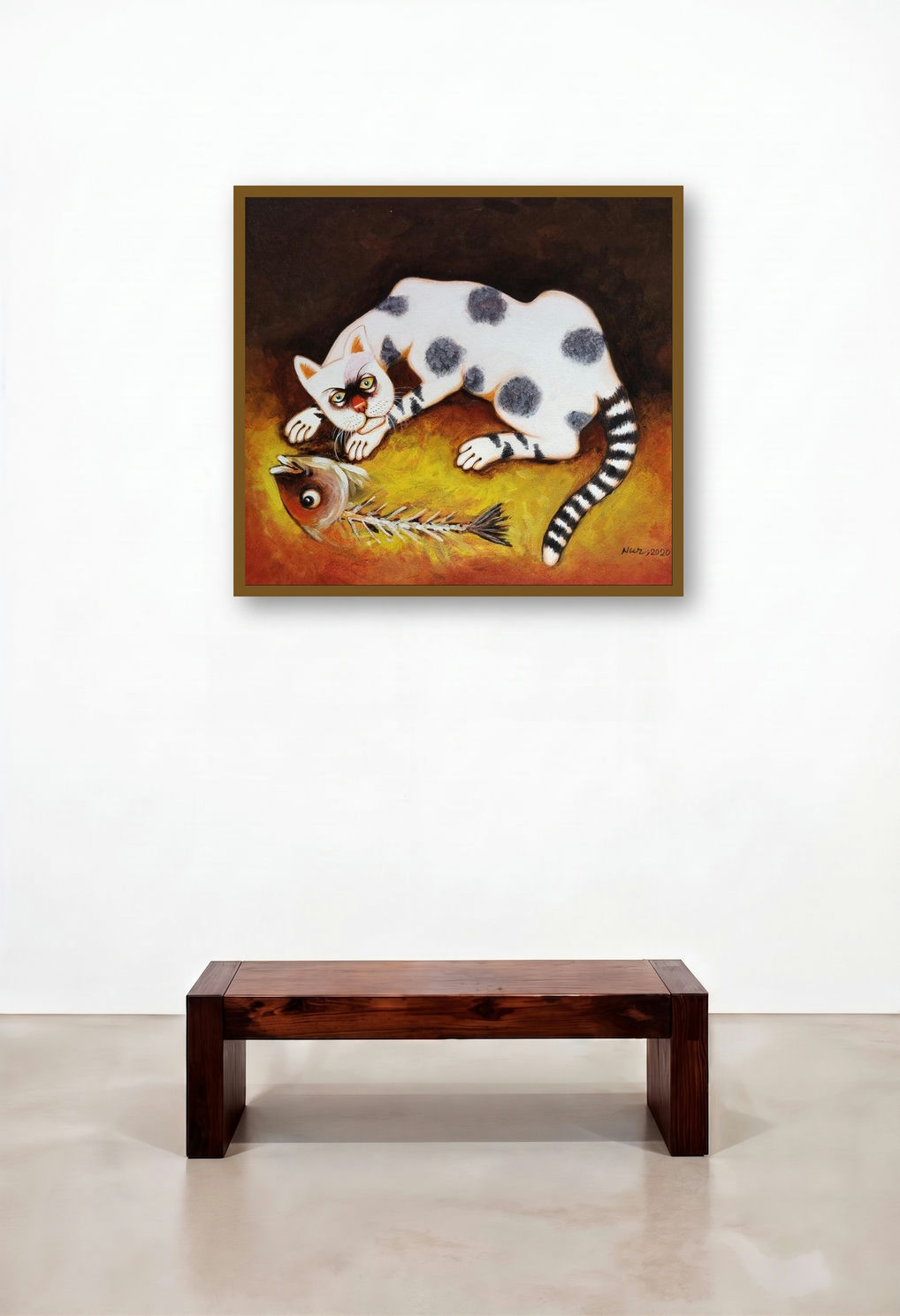 Hunter (The Aftermath) by artist Nur Ali displayed in a Eclectic Living Room