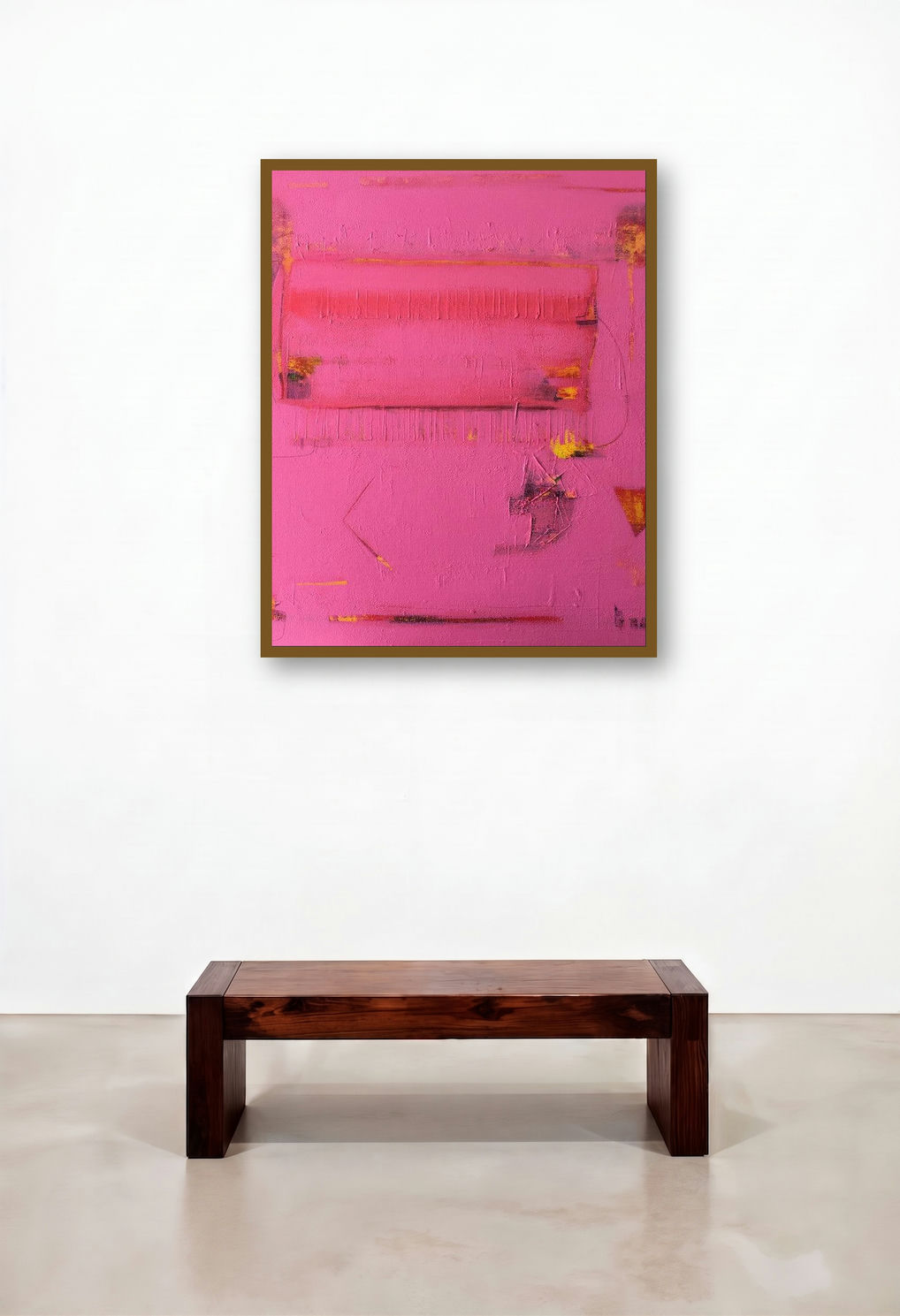 Inner Space (Submerged Memories) by artist Prasad Mane displayed in a Eclectic Lounge