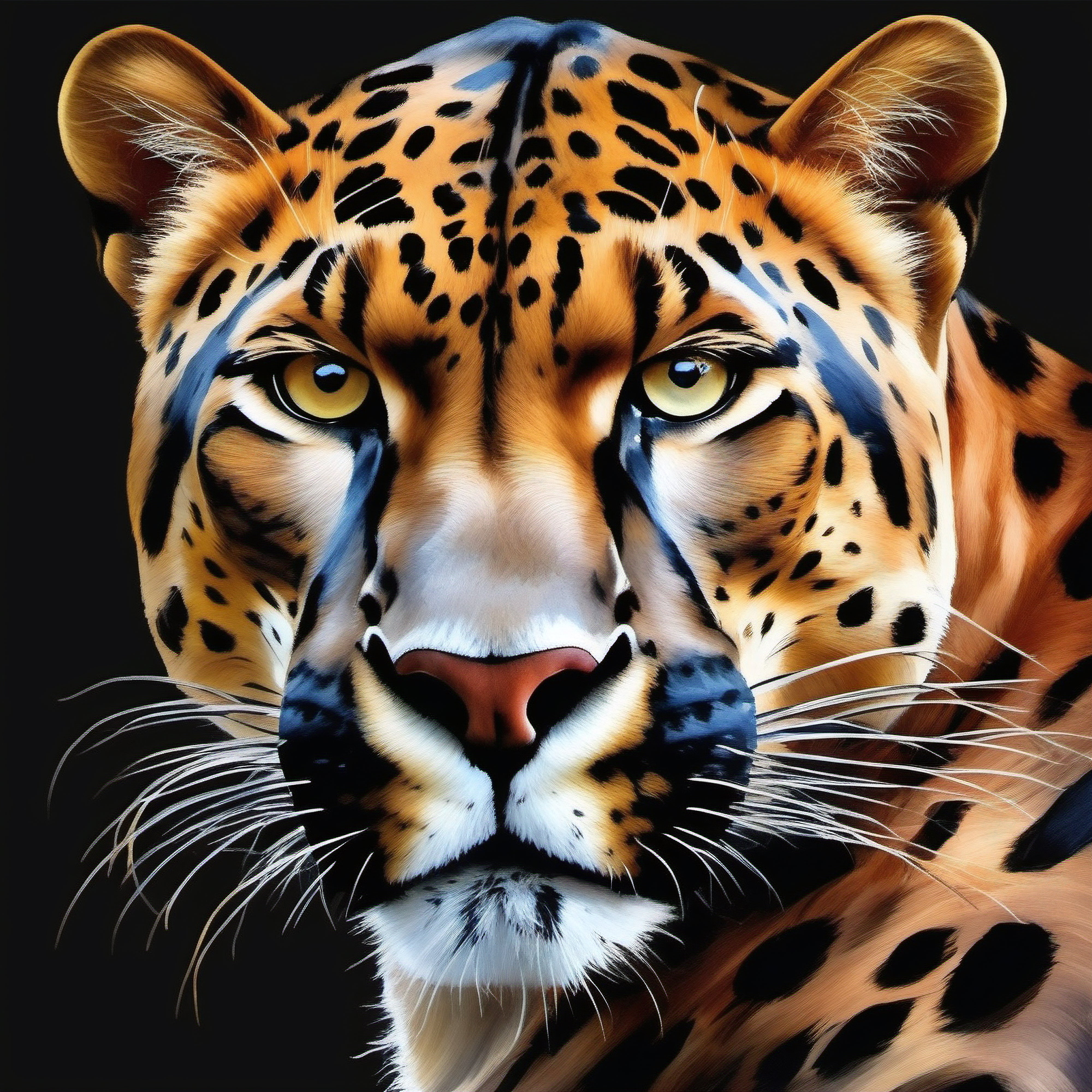 Jaguar by artist Abir Dasgupta on Canvas