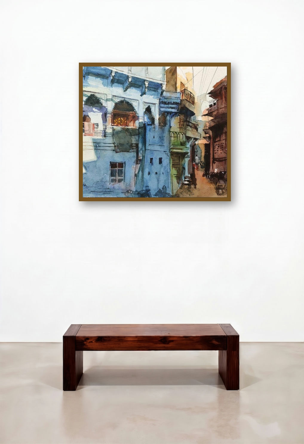 Jodhpur (A Glimpse of Jodhpur) by artist Sagar Palwe displayed in a Luxury Study