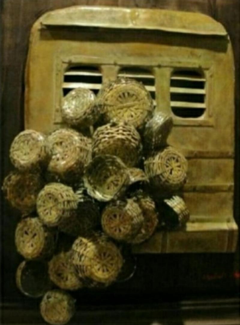 Figurative sculpture titled 'Journey 1', 24x20x8 inches, by artist Chaitali Chanda on Bronze, Copper