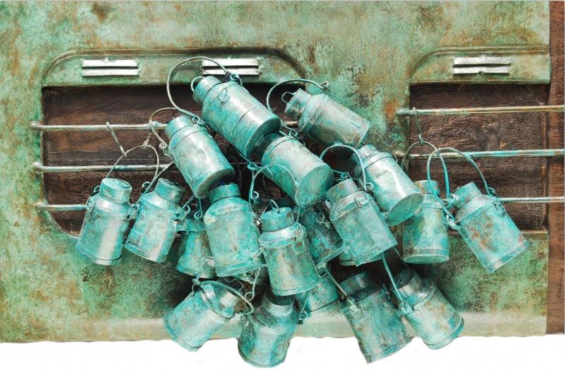 Figurative sculpture titled 'Journey 2', 20x24x8 inches, by artist Chaitali Chanda on Copper